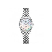 Rotary Ultra Slim Diamond, Pearl Dial Watch