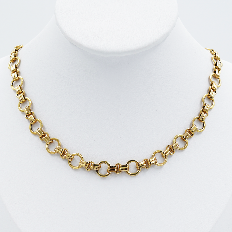 Yellow Gold Double Rolo Chain