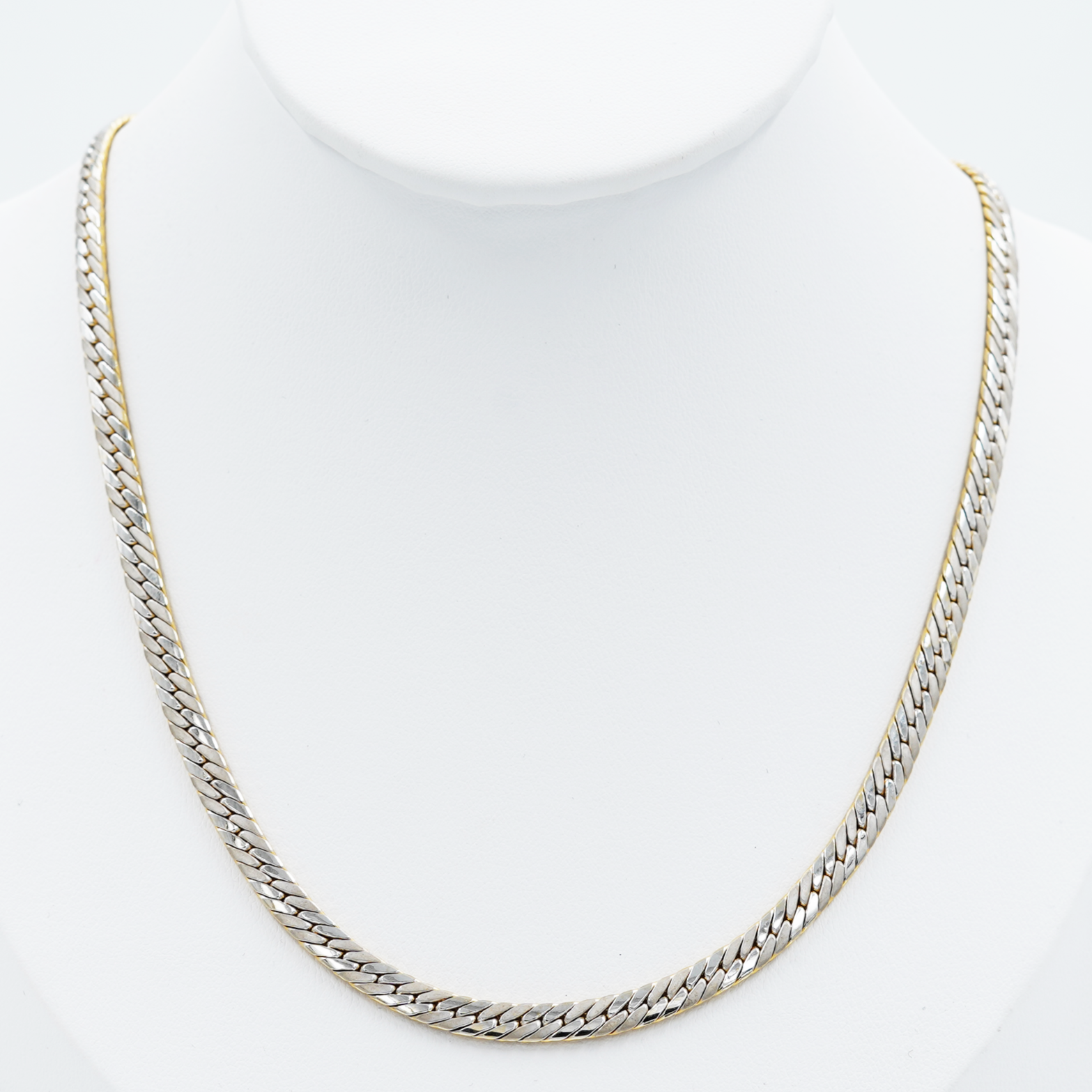 Gold Herringbone Reversible Chain