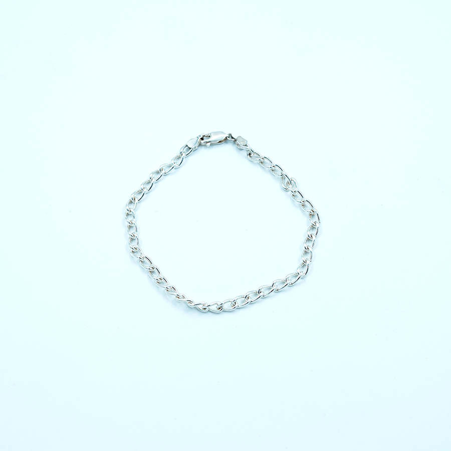 Sterling Silver Ladies Charm Bracelet