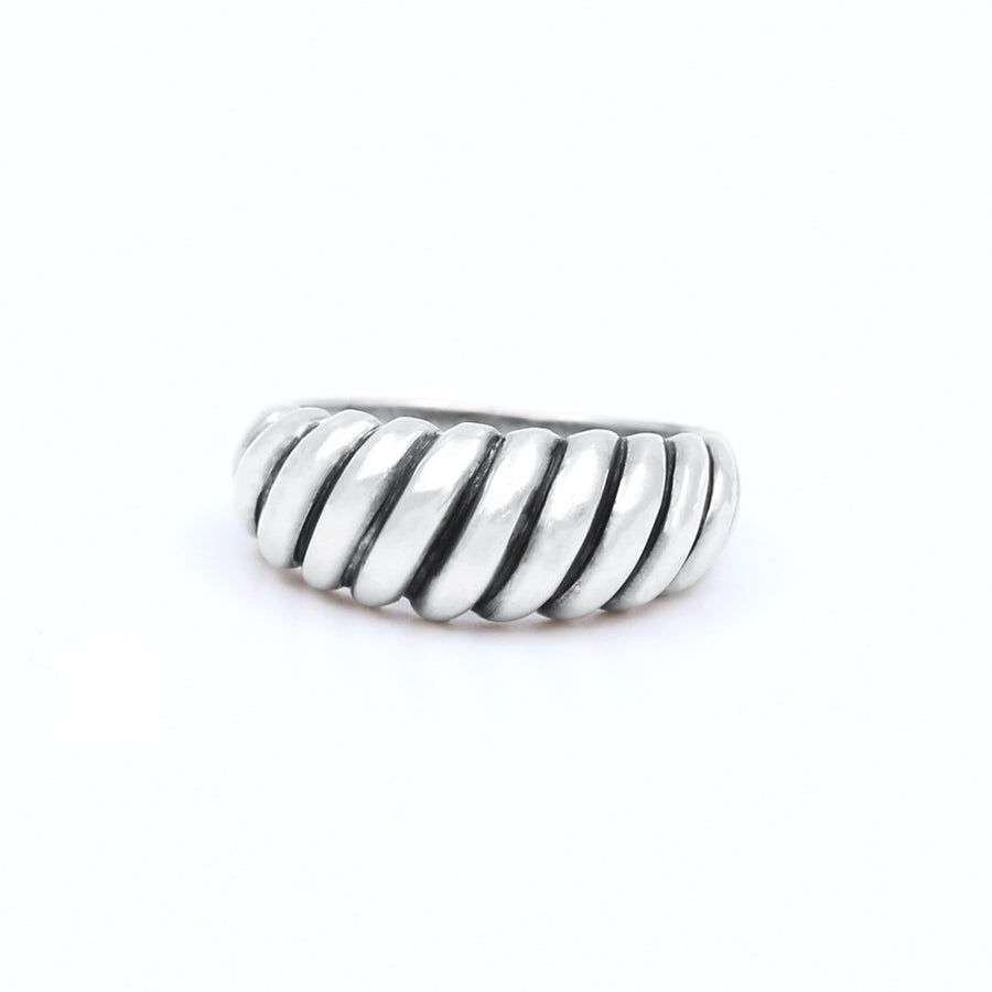 Silver Croissant Ring