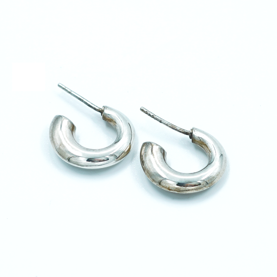 Ladies Silver Earring 3/4 Hoop Earring