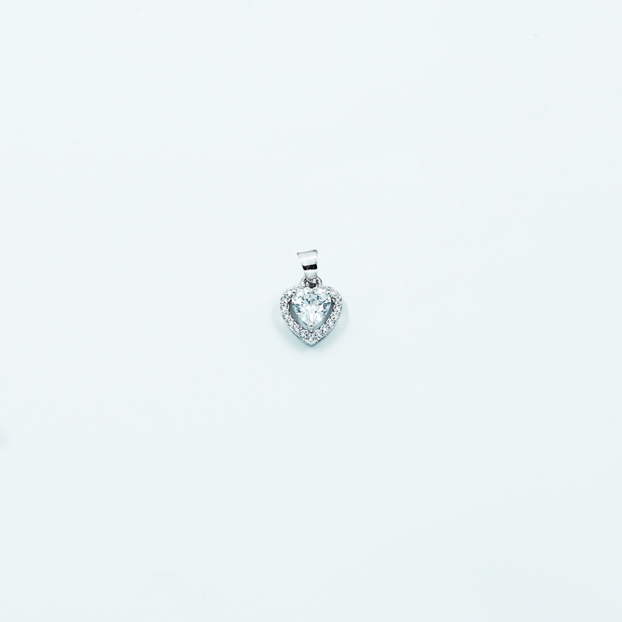 cz suround cz pend clear hrt