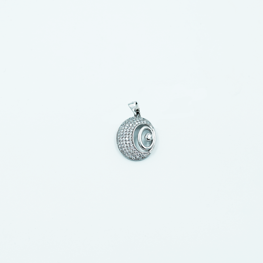 cz pendant oval