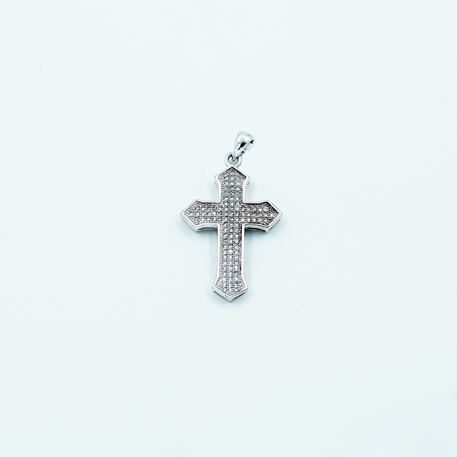 cz covered cross med pend