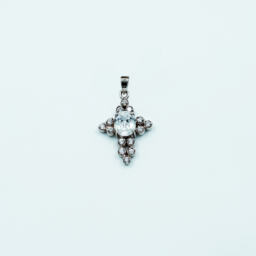 cz fancy cross clear 5.1gm pend