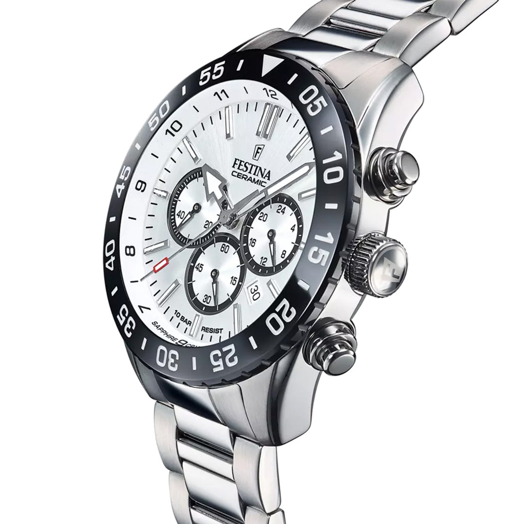 Festina Men's Ceramic White Stainless Steel Watch