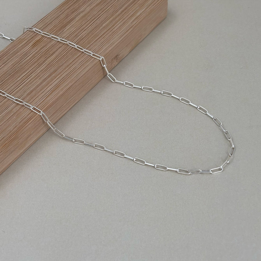 Ladies Sterling Silver Box Chain