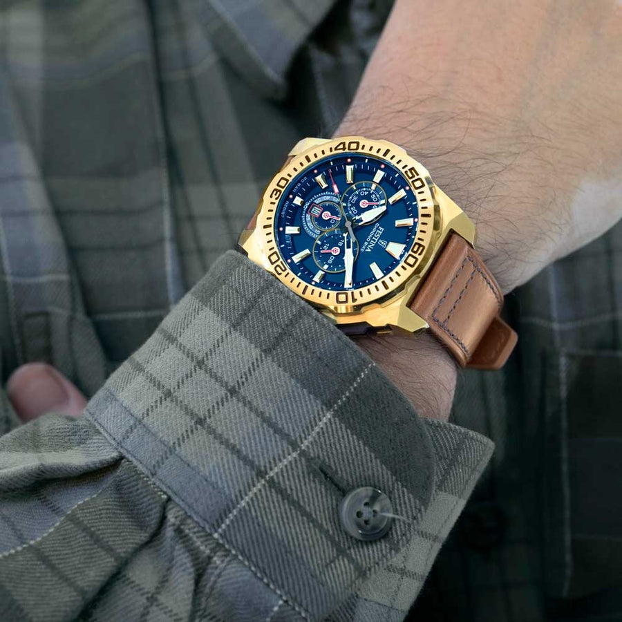 Festina Gold Stainless Steel Chrono Bike Watch