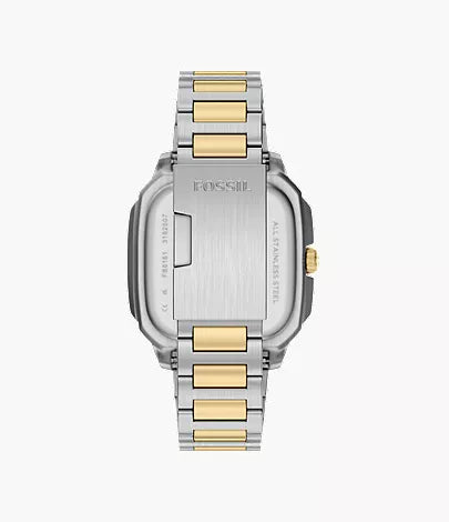 Fossil Crosby Date Two-Tone Square Stainless Steel Watch