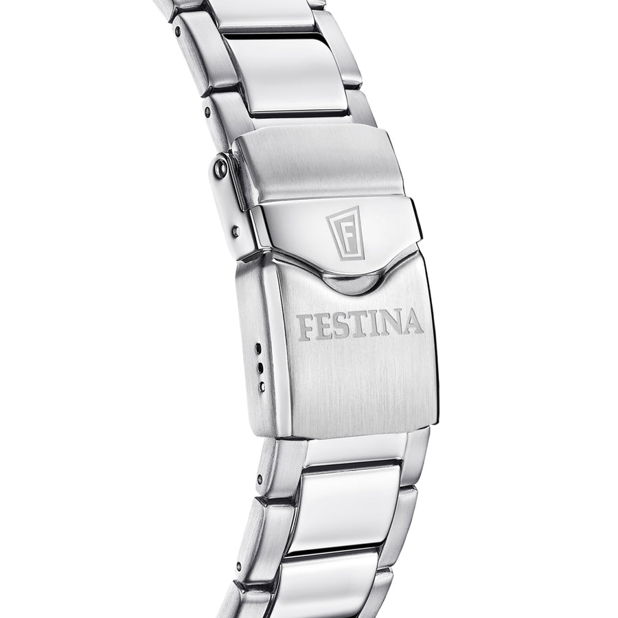 Festina Original Stainless Steel, Green Dial Watch