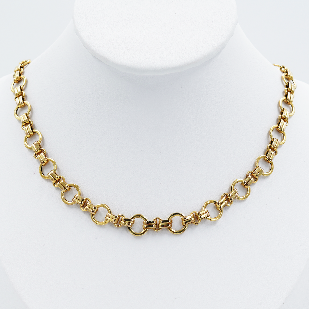 Yellow Gold Double Rolo Chain – Tocknell Engravers