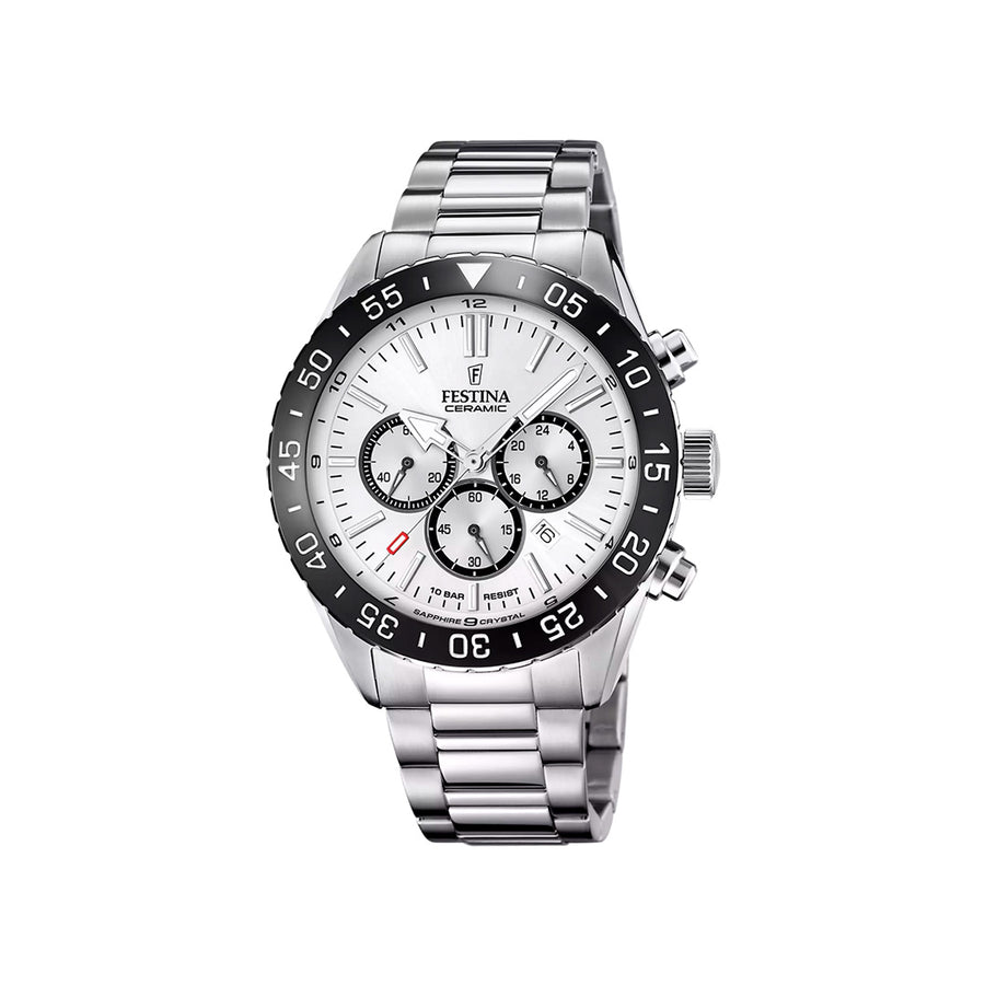 Festina Men's Ceramic White Stainless Steel Watch