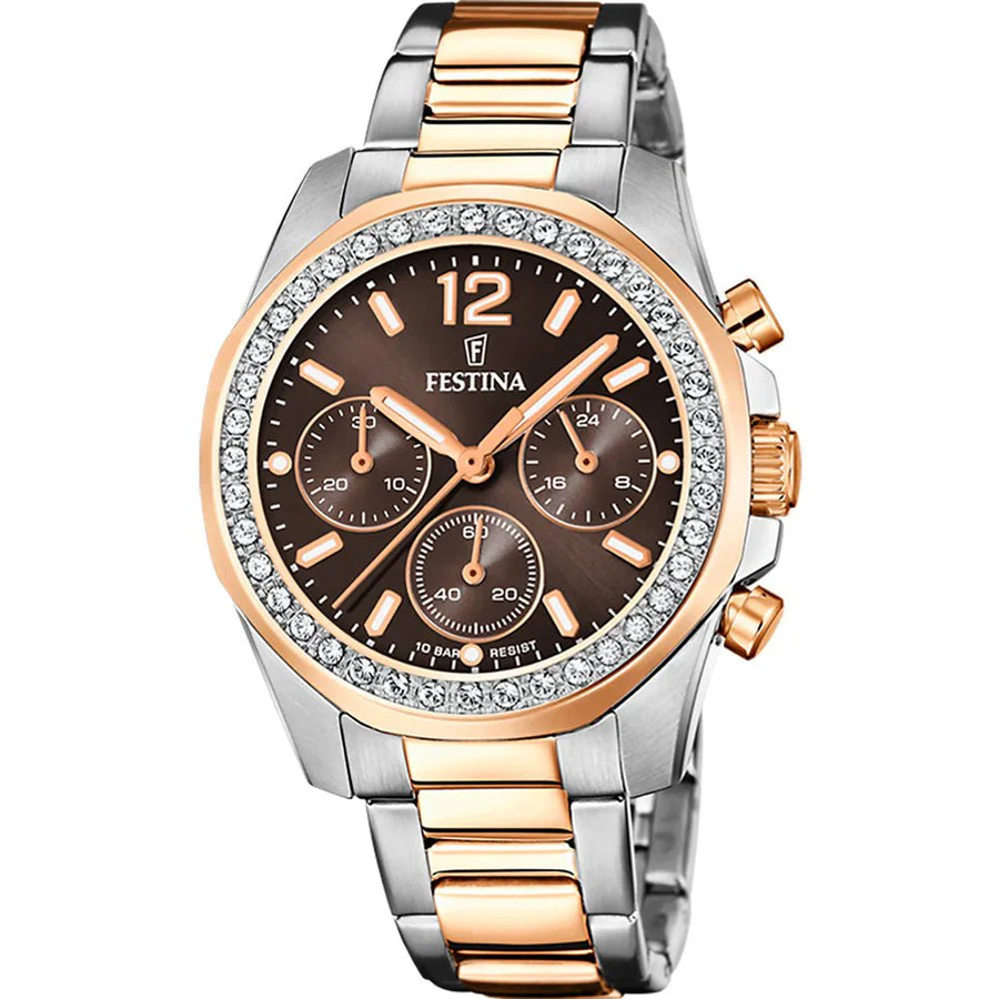 Festina Chronograph Boyfriend Two Tone Watch