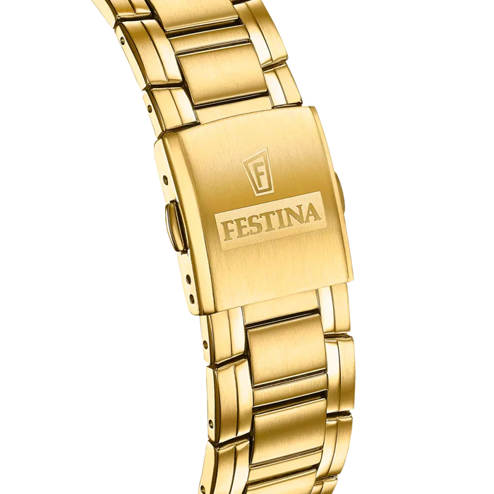 Festina Gold Stainless Waterproof Watch