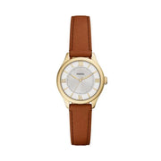 Fossil Gilmore Gold and Brown Leather Watch