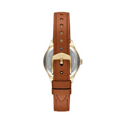 Fossil Gilmore Gold and Brown Leather Watch