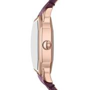 Fossil Harlow Burgundy Leather Watch