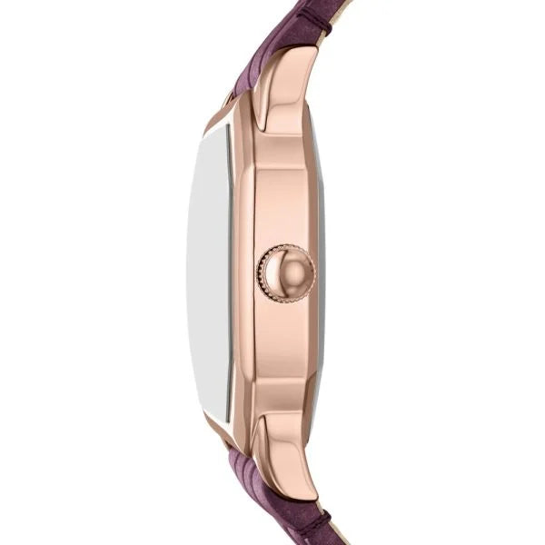 Fossil Harlow Burgundy Leather Watch