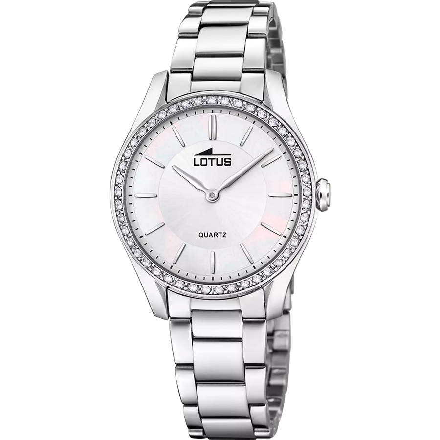 Lotus Women's Cream Bliss Stainless Steel Watch